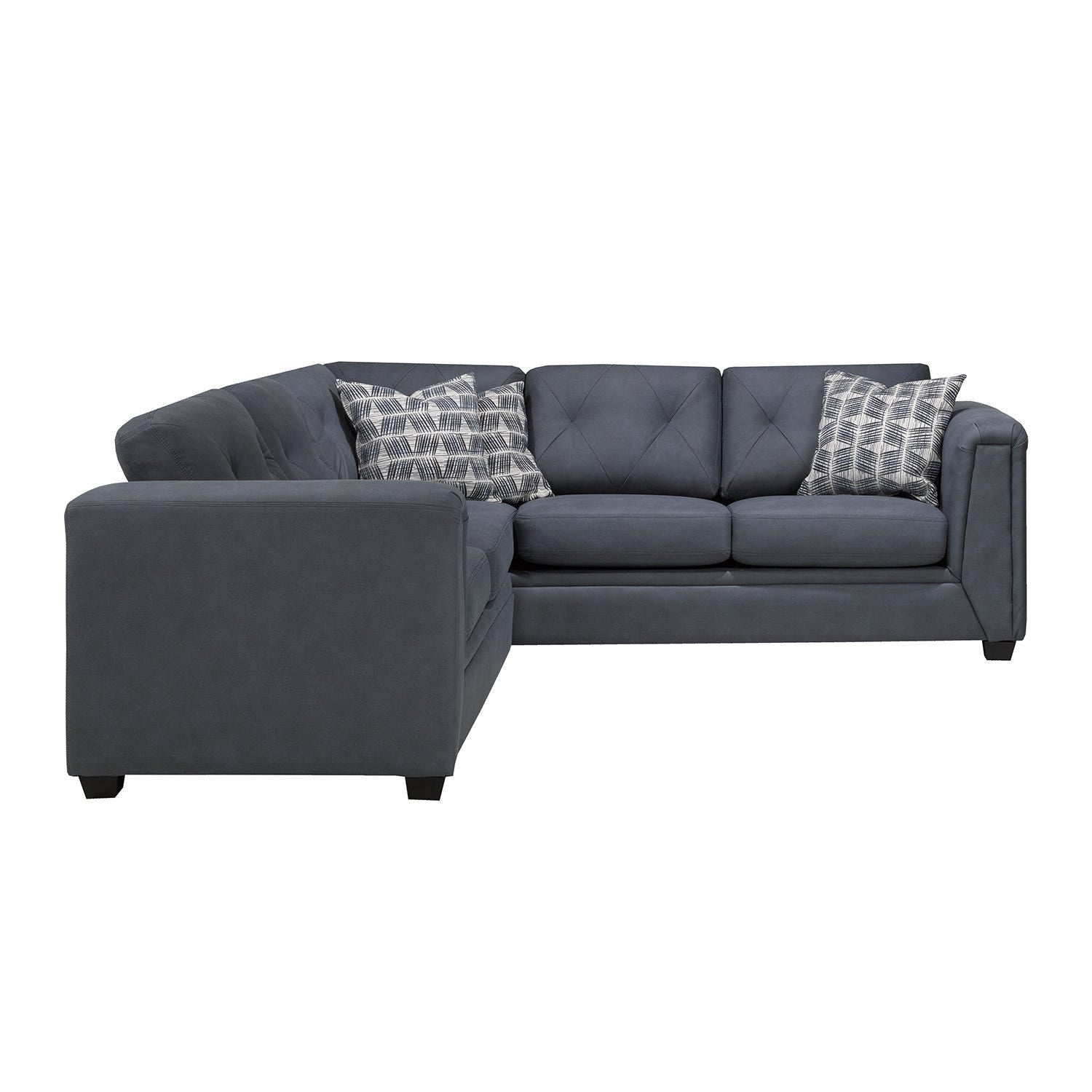 Ajax Canadian Made Sectional Sofa Denim 9822