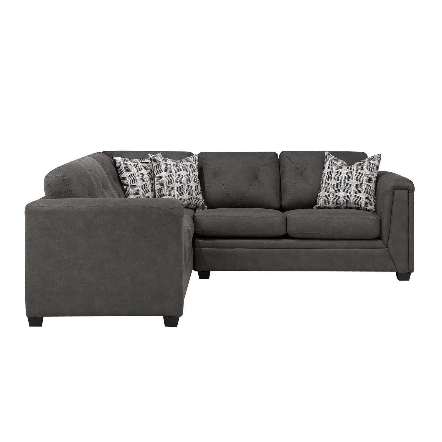 9822 sectional sofa brown