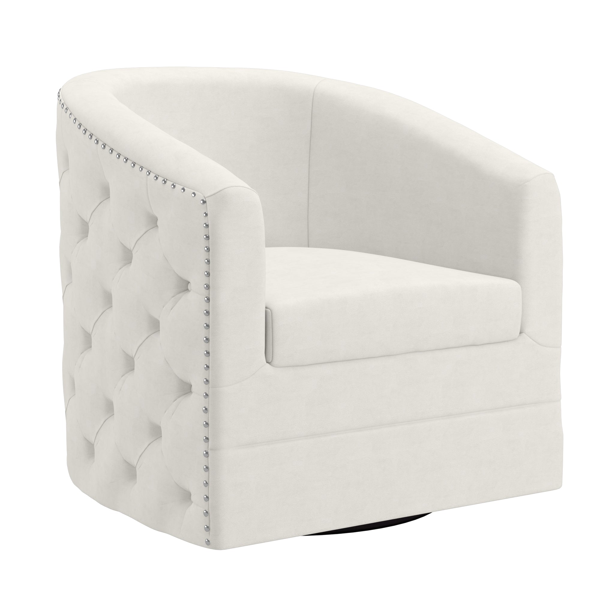 Velci Accent 360 Swivel Chair in Ivory 403-373IV