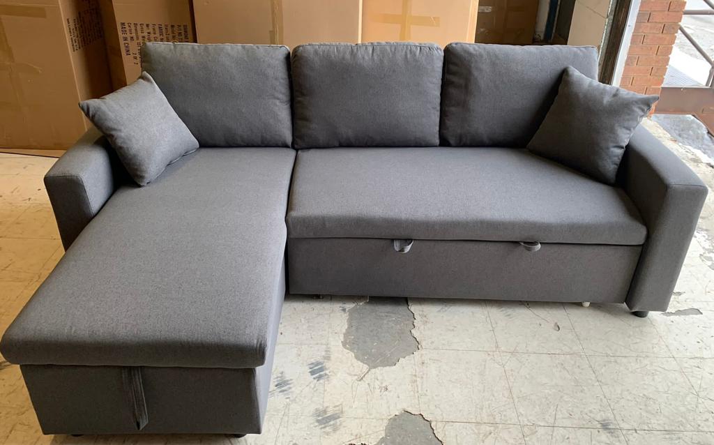 grey fabric sofa bed 3