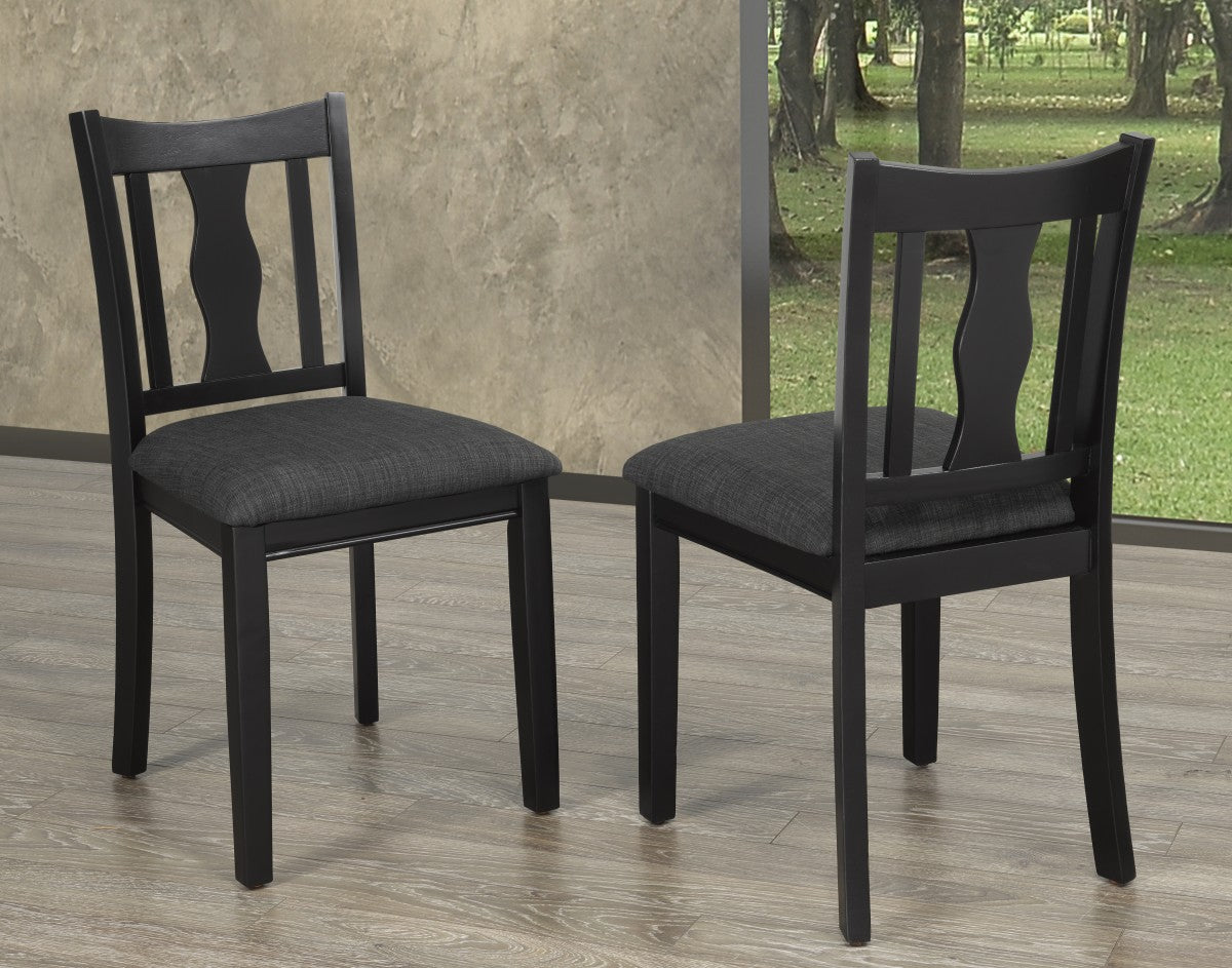 Grey Fabric Dining Chair Set Of 2 872-22