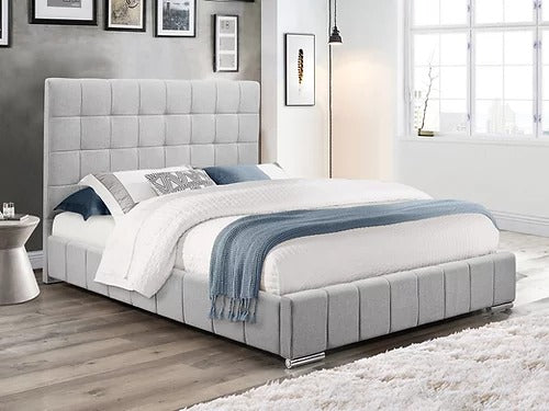 Grey Velvet Bed IF 5780