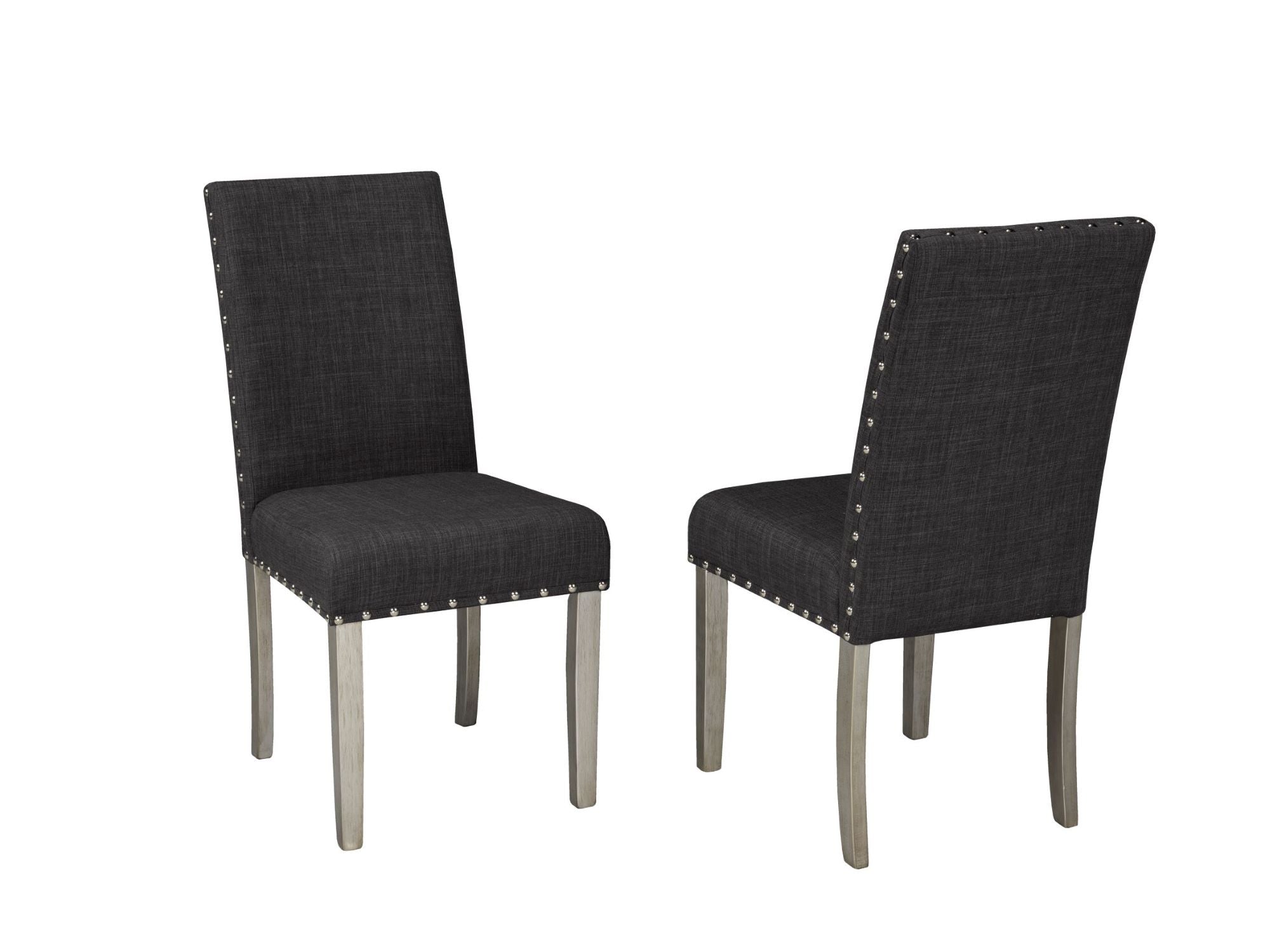 Dark Grey Bella Side Chair Set of 2 - 163-22DGY
