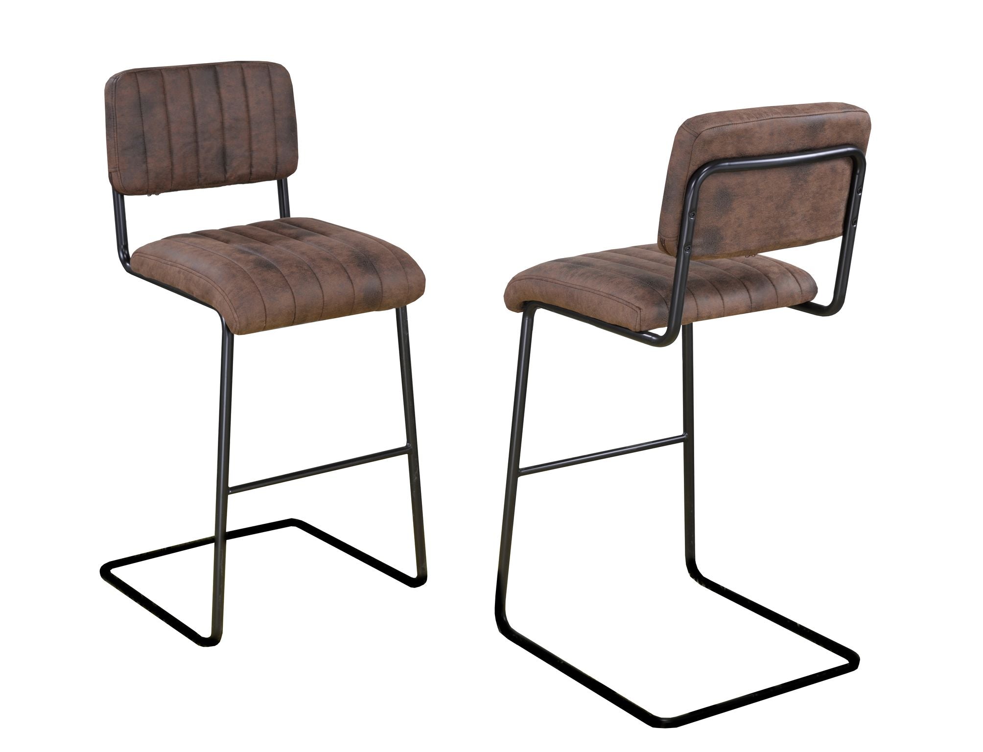 Brown Counter Stool HY-80013H-T-26 (Set of 2)