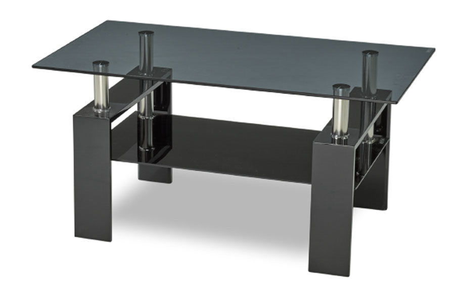 Glossy Black Tempered Glass Coffee Table Collection 2011