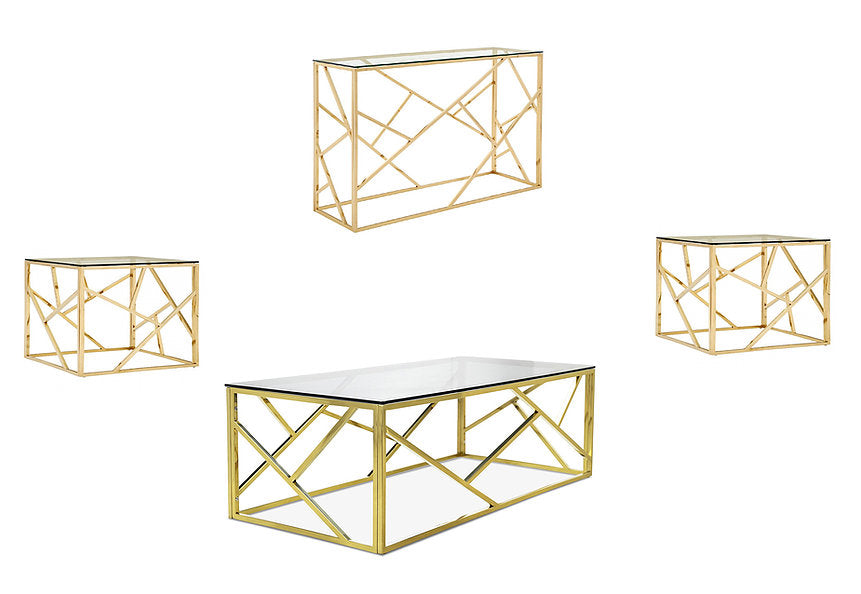 Gold Frame Coffee Table Collection 2340 2341